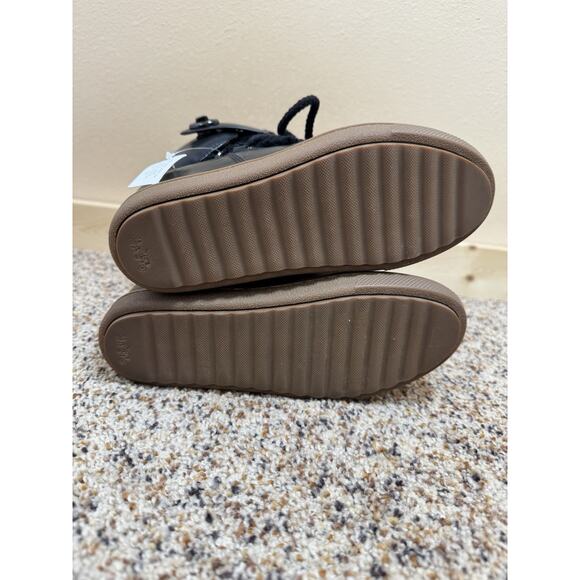 Coach Black Ankle Boots with Brown Sole - Picture 8 of 11